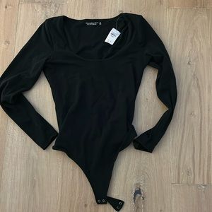 NWT ABERCROMBIE BODY SUIT BLACK
